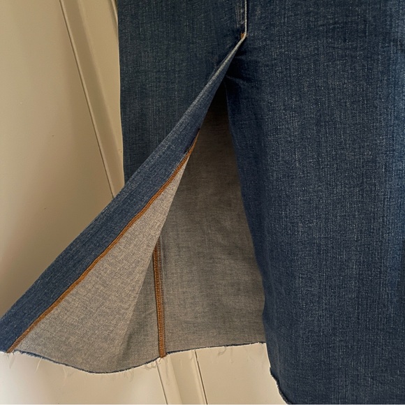 Midi/Maxi back slip stretch denim pencil skirt - Picture 9 of 9